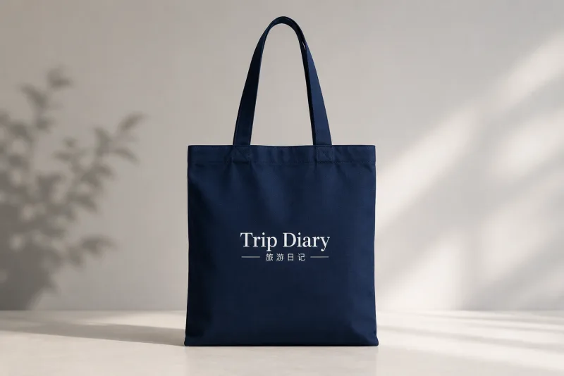 Trip Diary 帆布手提包